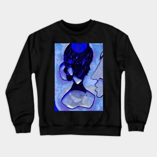 Perfume Botticelli in Black and Blue Crewneck Sweatshirt